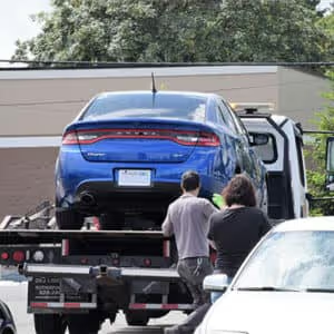 Car being repossessed