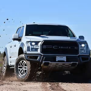 Ford Raptor off-roading