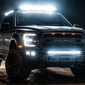 Truck with light bar